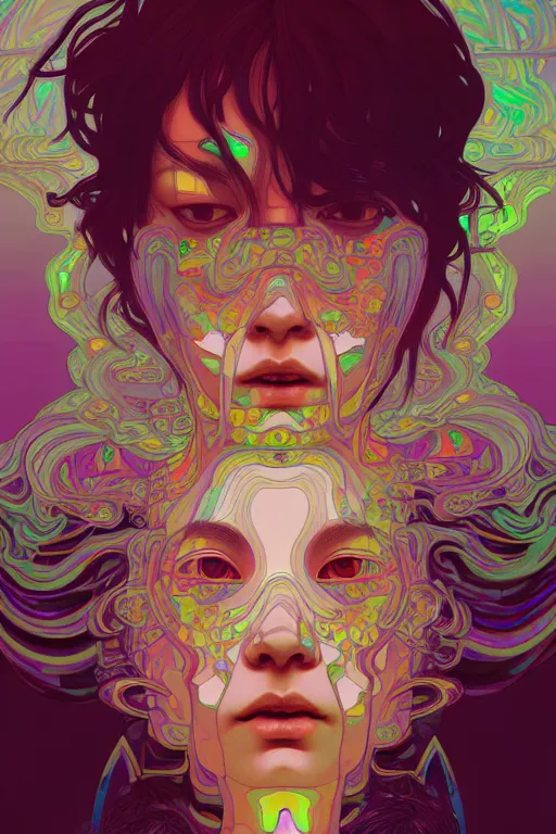 Image similar to acid trip, highly detailed, digital painting, artstation, sharp focus, illustration, art by tan zi and ayanamikodon and alphonse mucha and wlop