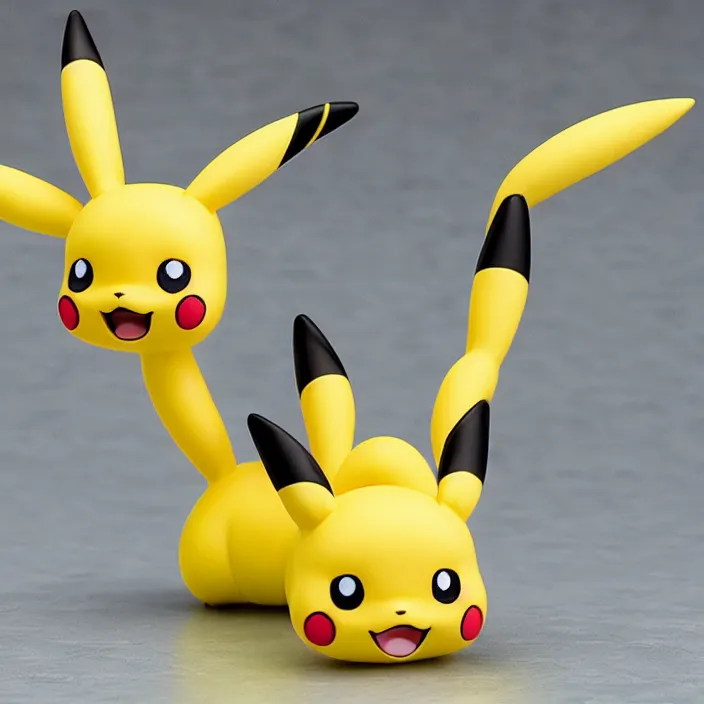 Prompt: Pikachu, A Nendoroid of Pikachu, figurine, detailed product photo