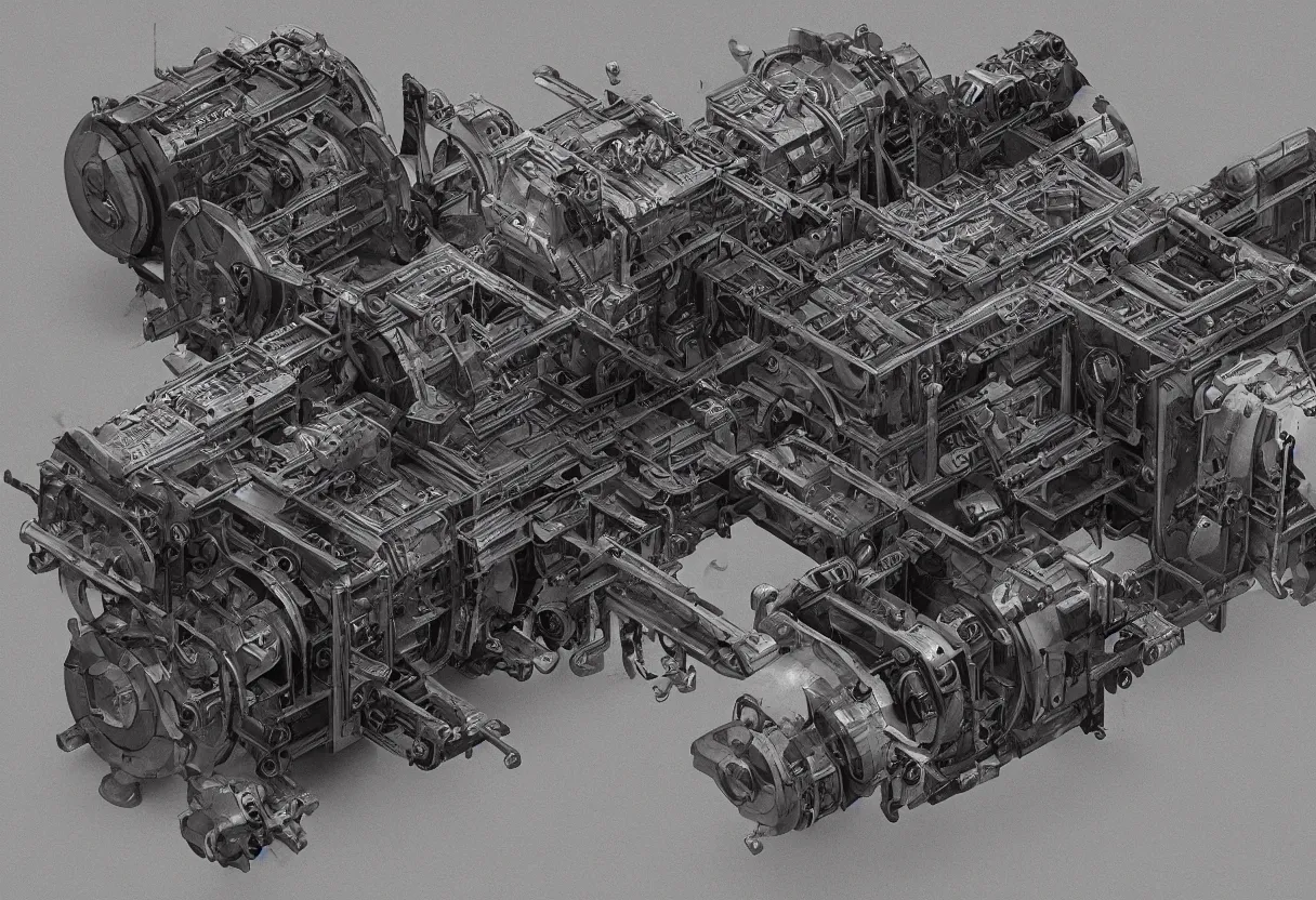 Prompt: blueprint of stemapunk soul grinding machine from necronomicon book written in blood, plenty annotations sumerian language, hyper realism, realistic, dramatic lighting, octane render, highly detailed, cinematic lighting, cinematic, art by olivier ledroit