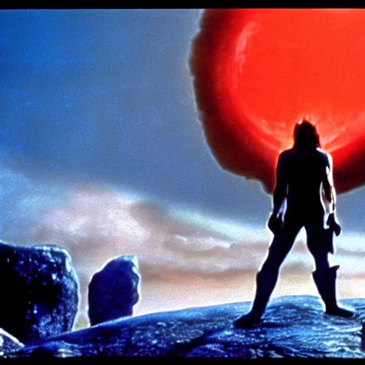 Image similar to an hdr photo of zardoz in the movie 2 0 0 1 a space odyssey cinematic large format