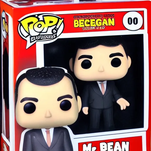 Prompt: Mr Bean Funko Pop