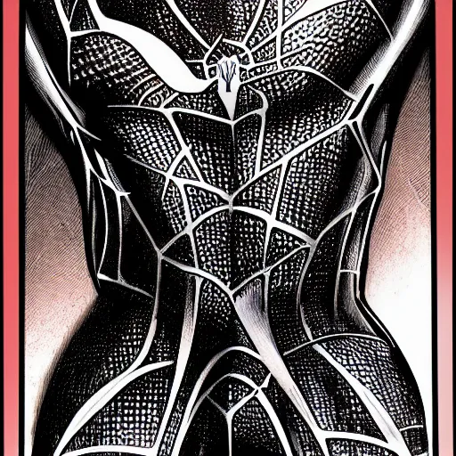 Image similar to spiderman by giger