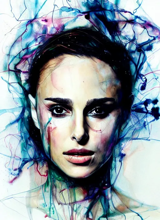 Prompt: nathalie portman by agnes cecile