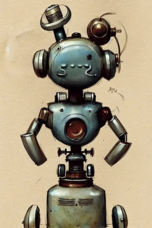 Prompt: (((((1950s retro robot dog . muted colors.))))) by Jean-Baptiste Monge !!!!!!!!!!!!!!!!!!!!!!!!!!!