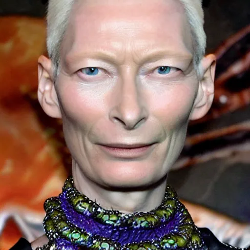 Image similar to Tilda Swinton, Kerrigan queen of blades, StarCraft