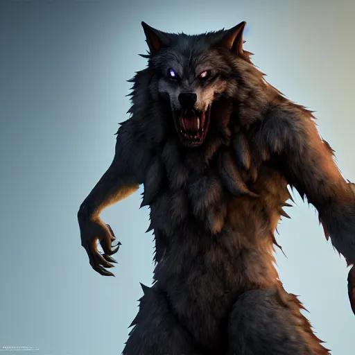 Image similar to cute werewolf from van helsing unreal engine hyperreallistic render 8k character concept art masterpiece