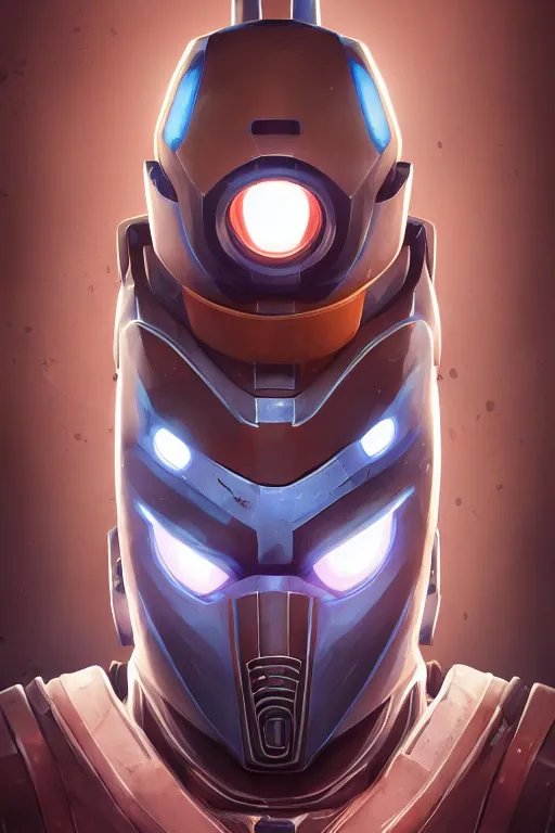 Image similar to epic mask helmet robot ninja portrait stylized as fornite style game design fanart by concept artist gervasio canda, behance hd by jesper ejsing, by rhads, makoto shinkai and lois van baarle, ilya kuvshinov, rossdraws global illumination radiating a glowing aura global illumination ray tracing hdr render in unreal engine 5