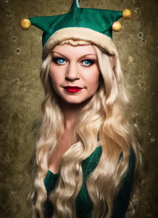 Image similar to the singer aurora aksnes as an elf