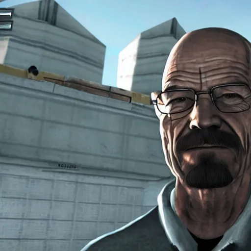 Image similar to Walter White in Half Life 2