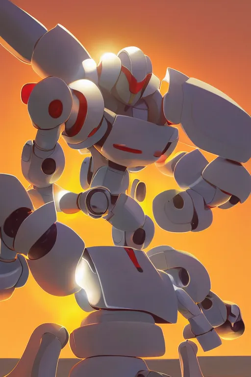 Image similar to metabots medabots medarotto medarot robot minimalist comics, behance hd by jesper ejsing, by rhads, makoto shinkai and lois van baarle, ilya kuvshinov, rossdraws global illumination ray tracing hdr radiating a glowing aura