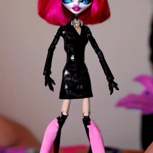 Image similar to beautiful monster high doll of angelina jolie