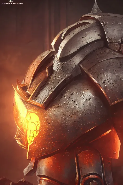 Image similar to armor portrait heros warhammer 4 0 k horus heresy fanart - the primarchs emperor by johannes helgeson animated with vfx concept artist & illustrator global illumination ray tracing hdr fanart arstation zbrush central hardmesh 8 k octane renderer comics stylized