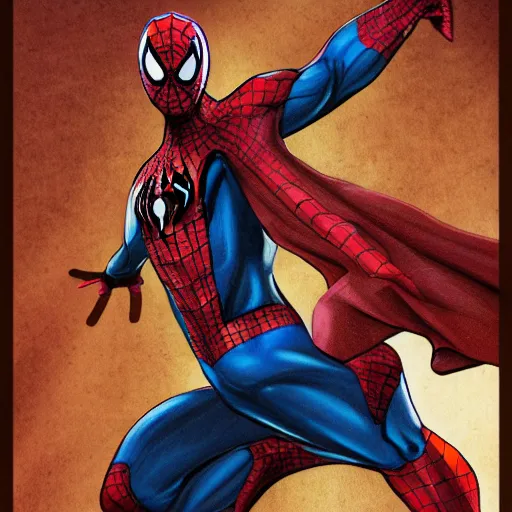 Image similar to spiderman by agussw, deviant art