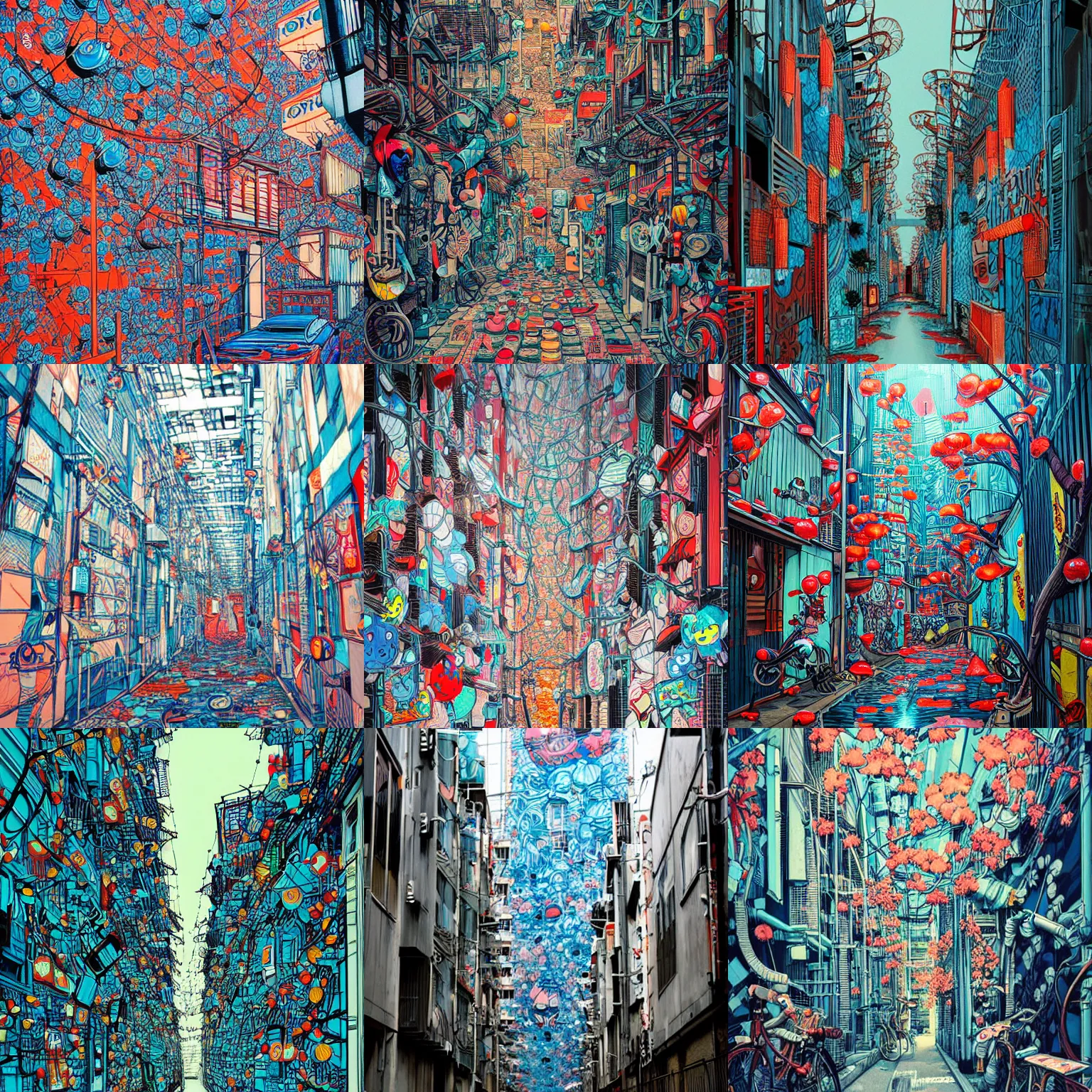 Prompt: tokyo alleyway by james jean, beautiful