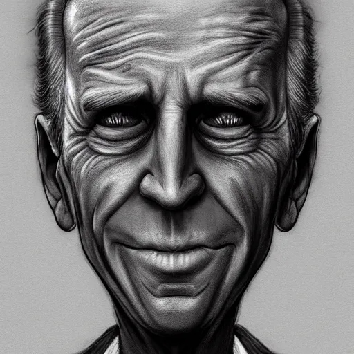 Image similar to michael karcz grunge drawing of joe biden. , in the style of corpse bride, loony toons style, horror themed, detailed, elegant, intricate, trending on artstation, 4k