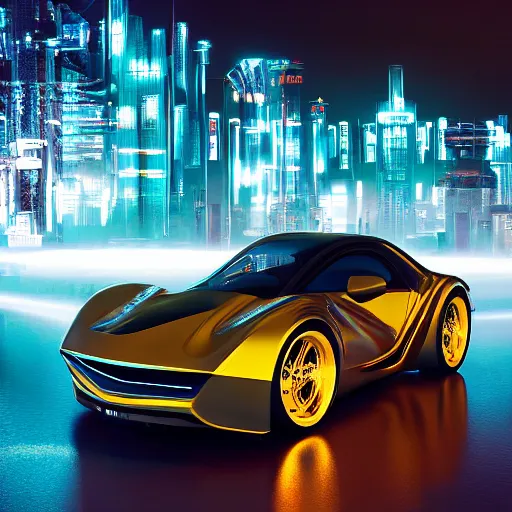 Image similar to car show several cars: motherboard forms designed by zaha hadid, sci-fi futuristic ultra realistic photography, keyshot render, octane render, unreal engine 5 lumen, high oiled liquid glossy specularity reflections, ultra detailed, golden hour, dramatic lighting 4k, 8k, 16k in the style ofblade runner 2049 Cyberpunk 2077 ghost in the shell thor 2 marvel film : tilt shift: sharp focus