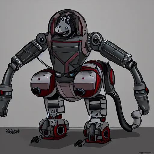 Prompt: ss 1 3 robo borg hound, medical mecha canine, cinematic, detailed, furry art, digital art, vore, furaffinity, deviantart