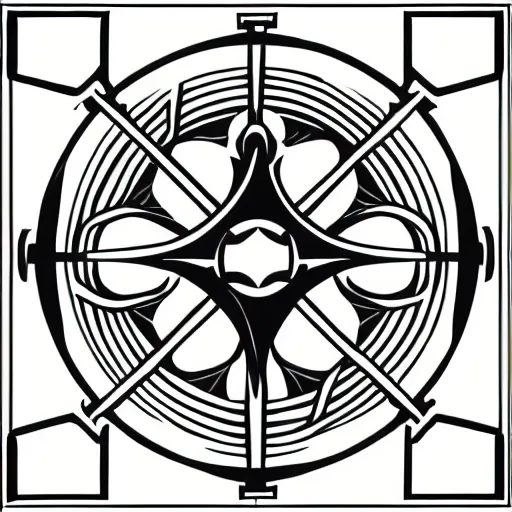 Prompt: complex sigil, megalophobia
