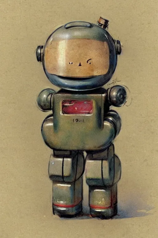 Image similar to (((((1950s flat robot art . muted colors.))))) by Jean-Baptiste Monge !!!!!!!!!!!!!!!!!!!!!!!!!!!