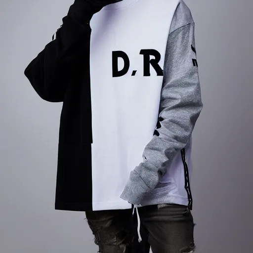 Prompt: streetwear clothing brand with the letters d, r, e, a, and m. product photo, beautiful lighting