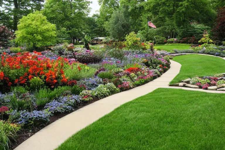 Image similar to beautiful landscaping, olmsted, masterpiece