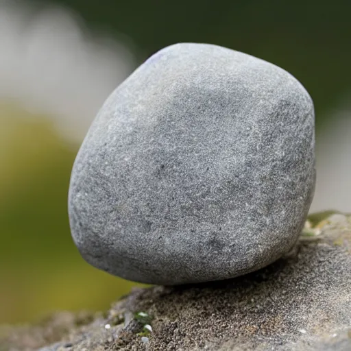 Prompt: a rock.