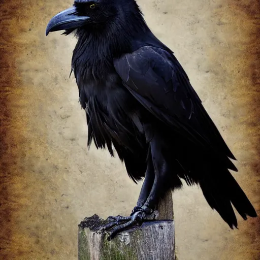 Image similar to three legged black raven, fractal image