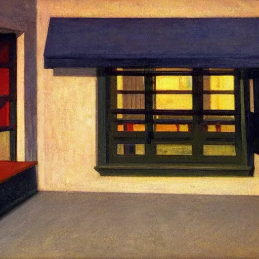 Image similar to nuremberg plärrer by edward hopper