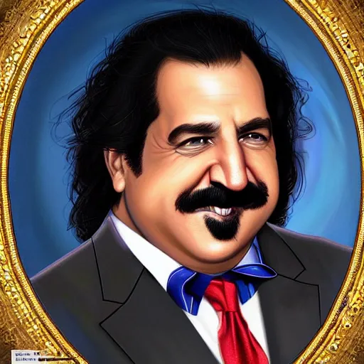 Prompt: A combination of Ron Jeremy's and Donald Trump's and Joe Biden's faces as President of Unites States of America, USA, western, D&D, fantasy, intricate, elegant, highly detailed, digital painting, artstation, concept art, matte, sharp focus, illustration, art by Artgerm and Greg Rutkowski and Alphonse Mucha