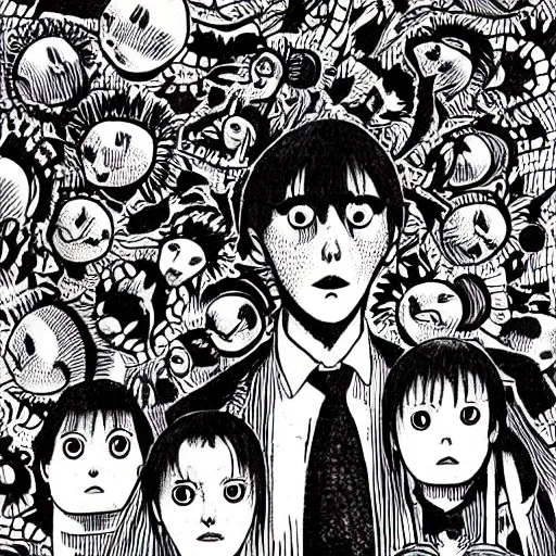 Image similar to literary nonsense by junji ito