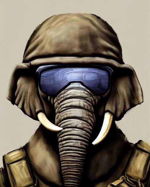 portrait cute elephant as csgo character, Stable Diffusion OpenArt