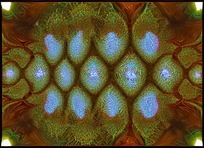 Prompt: glass mandelbulb fractal