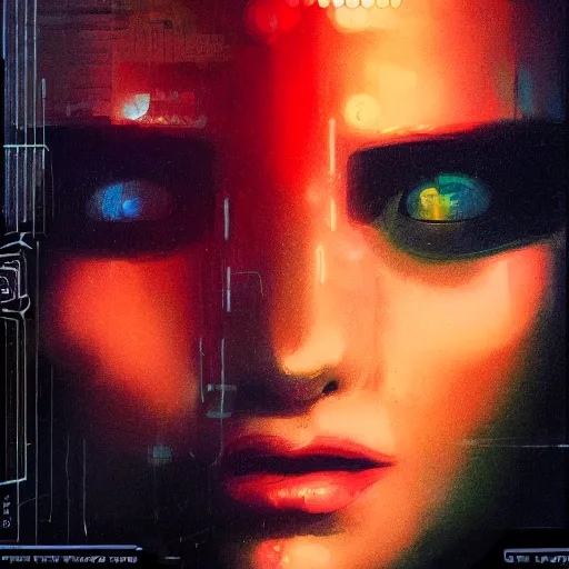 Image similar to studio portrait of joi from blade runner