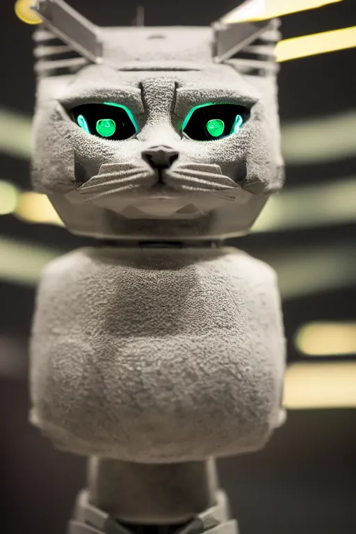 Image similar to detaled macro photo of the robocat, symmetry, awesome exposition, very detailed, highly accurate, intricate, professional lighting diffracted lightrays, 8 k, sense of awe, science magazine cover