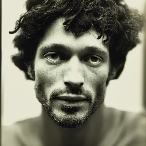 Prompt: Jesus, the lord of cannabis. Close-up studio portrait by Robert Mapplethorpe. Tri-x