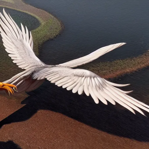 Prompt: photorealistic rendering a detailed phoenix wings spread 8 k extremely detailed hd hyperrealism unreal engine daz 3 d