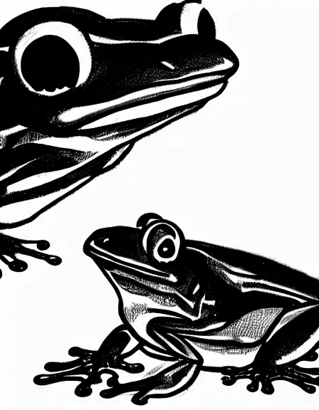 Prompt: a god frog sketch, black and white, artstation, dramatic scenery, masterpiece, aesthetic