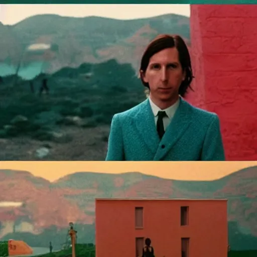 Image similar to 5 colors used by wes anderson