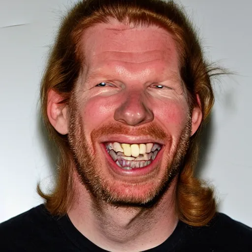 Prompt: aphex twin grinning