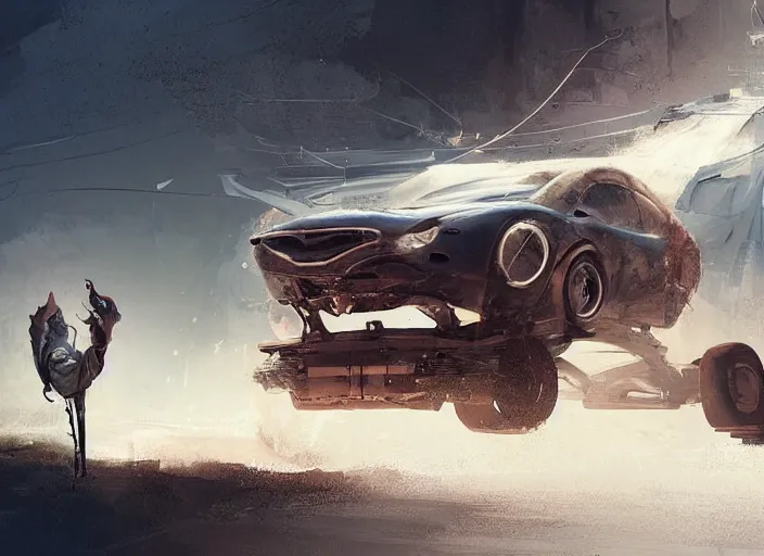 Image similar to a beautiful concept design of an old car converted into offroad sport. car design by cory loftis, fenghua zhong, ryohei hase, ismail inceoglu and ruan jia, henrik fisker and bruce kaiser and scott robertson and dmitry mazurkevich and doruk erdem and jon sibal, volumetric light.