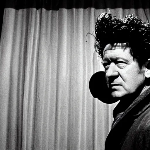 Prompt: david lynch as eraserhead cinematic hdr realistic 3 5 mm