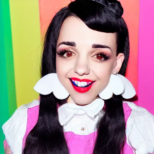 Prompt: melanie martinez with a gap tooth