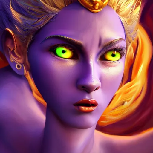 Image similar to all powerful genie, a god, god, ecstatic, infinite power, manic, perfect eyes, full body shot, magical being, magic, portrait, noble, transformation, vivid colors, elegant, concept art, sharp focus, digital art, Hyper-realistic, 4K, Unreal Engine, Highly Detailed, HD, Dramatic Lighting by Brom, trending on Artstation