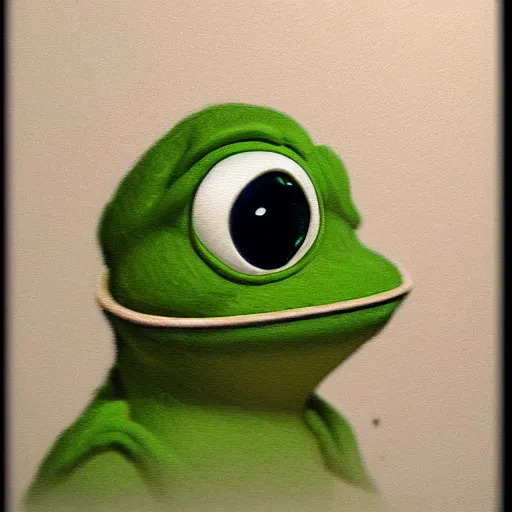 Prompt: sad pepe, realistic, detailed, artstation