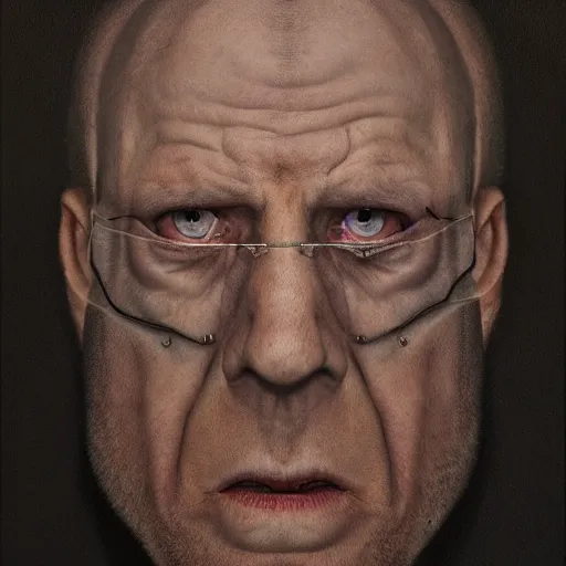 Image similar to avram glazer is the devil, portrait, pure evil, avram glazer, satan, hell, 8 k, hyperrealism, symmetry, volumetric lighting - h 7 6 8