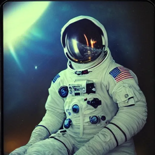 Image similar to 1 8 0 0 astronauta, polaroid photo, perfect photo, photo pinterest