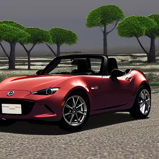 Image similar to sututututu mazda miata meme, realistic, hdr, clear image, hdd, rtx on, dynamic lighting,