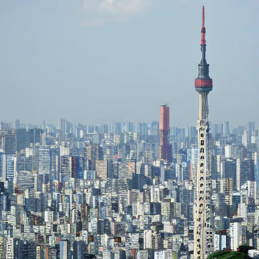 Image similar to tokyo skytree in sao paulo city