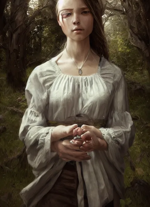 Image similar to realistic portrait painting of peter shirley, old mystic ruins, afternoon, intricate, elegant, highly detailed, digital painting, sharp, focus, by artgerm and greg rutkowski