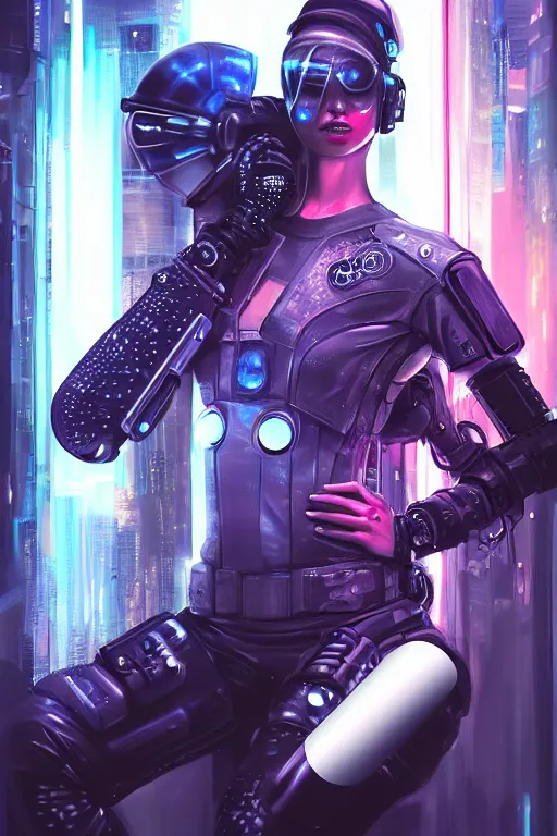 Image similar to portrait futuristic beautiful and cyberpunk and mythical female police, at inside of a future armored vehicle, heavy rainning futuristic tokyo cyberpunk night, ssci-fi, fantasy, intricate, very very beautiful, elegant, neon light, highly detailed, digital painting, artstation, concept art, soft light, hdri, smooth, sharp focus, illustration, art by tian zi and craig mullins and WLOP and alphonse mucha